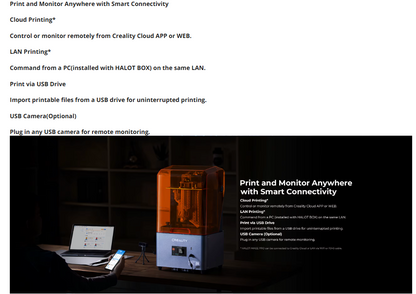 Creality HALOT MAGE PRO Resin 3D Printers 8k
